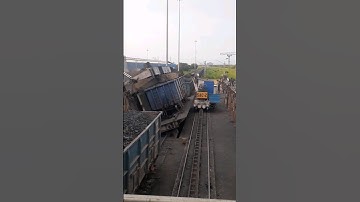 Coal Unloading at Power Plant