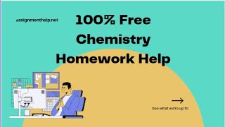 Online Assignment Help | Chemistry | Expert Tutors