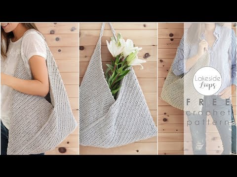 Miller Market Bag / Tote FREE Crochet Pattern Video Tutorial