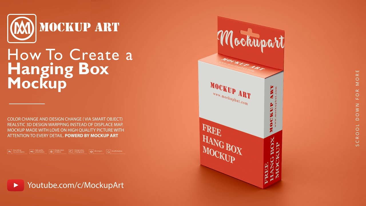 Download How to make a Hanging Box mockup| Photoshop Mockup ...