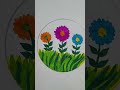 nature drawing on circle||circle art with nature #circledrawing #nature #shorts #ytshorts #foryouシ