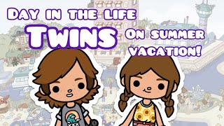 Day in the Life - TWINS on Summer Vacation | Toca Life World