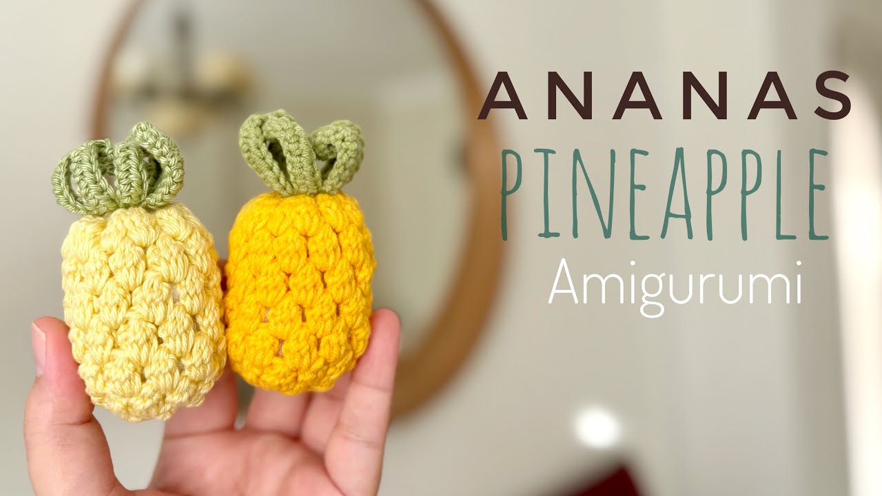Amigurumi Ananas Yapımı, Yazılı Tarifli, Pineapple With Pattern