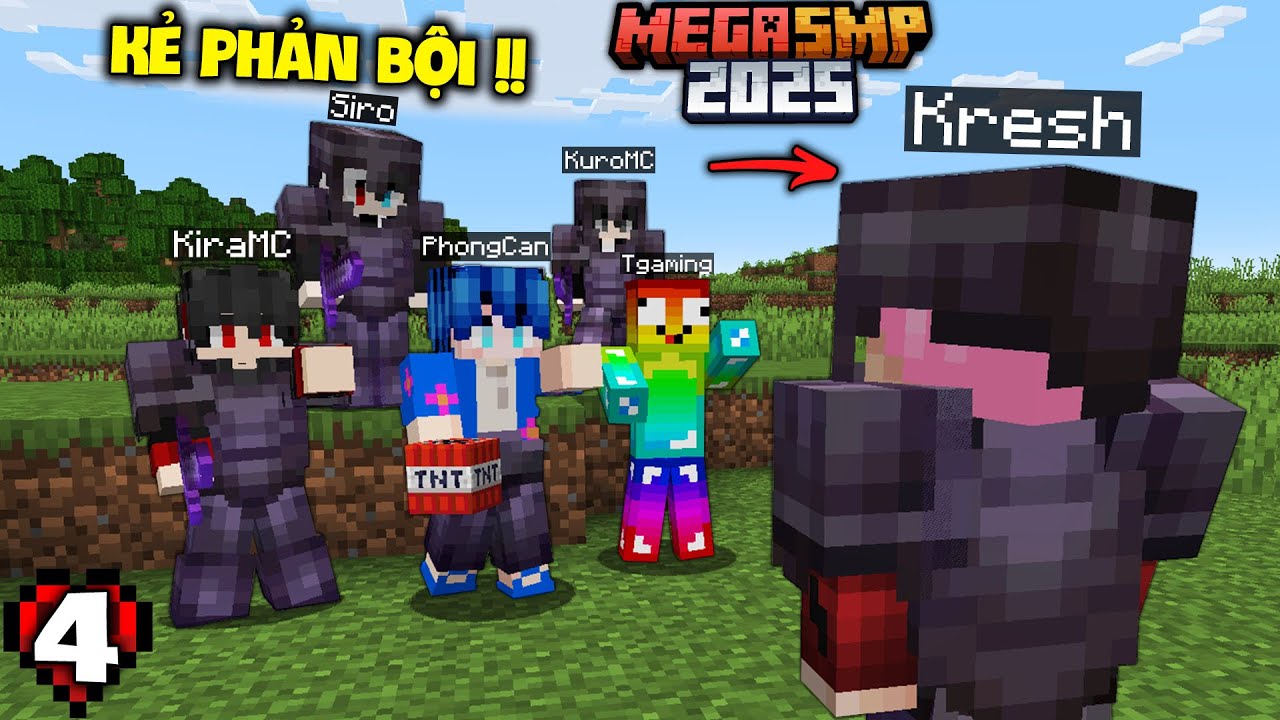 MINECRAFT MEGA SMP 2025 #4: Kresh PHẢN BỘI Team 