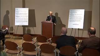 Bernard Harwood explains his findings on Judicial Correction Services