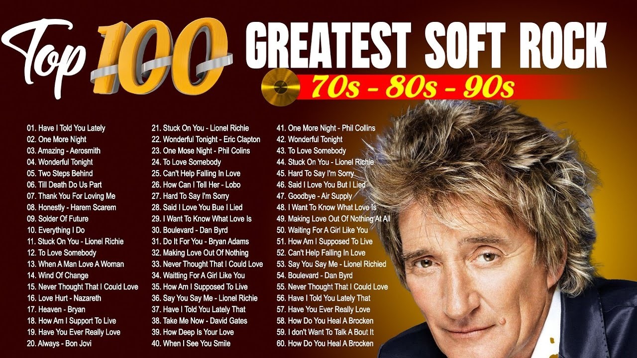 Rod Stewart, Lionel Richie, Michael Bolton, Phil Collins, Eagles - Soft Rock 70s 80s 90s Full Album