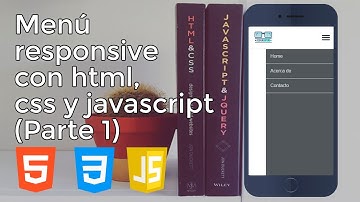 Menu responive con HTML CSS y JS Parte I