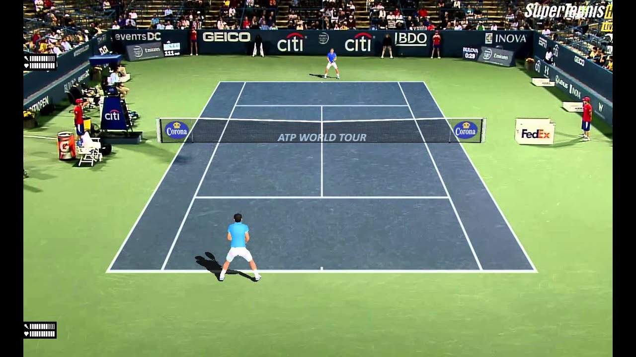 Tennis Elbow 2013 Gameplay 25 Djokovic vs Gasquet Washington (ATP
