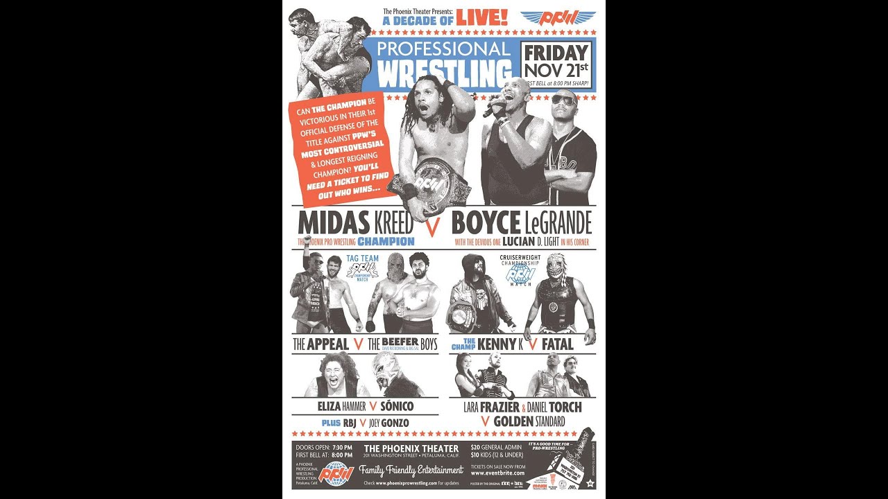 MIDAS KREED vs BOYCE LEGRANDE | November 21, 2025 | PPW | Phoenix Pro Wrestling