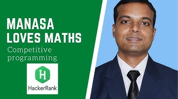 Manasa Loves Maths Hackerrank problem solution
