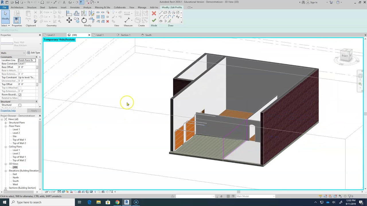 Revit 2020: Changing Wall Color And Material