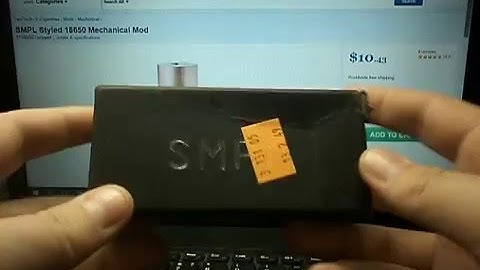 SMPL Styled 18650 Mechanical Mod