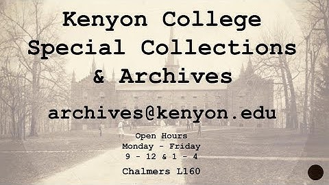 Finding Special Collections & Archives materials in K-Search