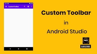 How to Create Custom Toolbar in Android Studio | CustomToolBar screenshot 4