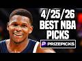 PRIZEPICKS TODAY NBA SATURDAY 4/25/26 - FREE PICKS! - BEST PLAYER PROPS - NBA TODAY