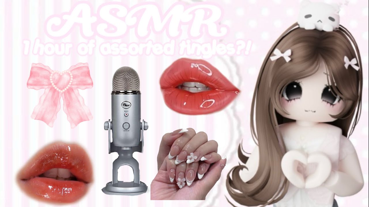 ♡ roblox ASMR 🎀 1 HOUR of assorted TINGLES?! ♡ 900 sub special 😱🤍