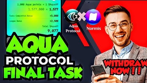 HOW TO WITHDRAW AQUA PROTOCOL AIRDROP  Last Task (Nomis task) step by step guide for AquaXP