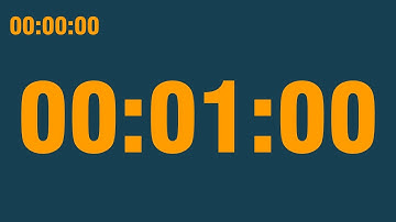1 minute timer (with end alarm, time elapsed and progress bar)