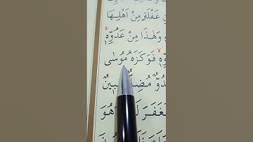 سورة القصص الأية 14 إلى 16 القارئ سعد الغامدي