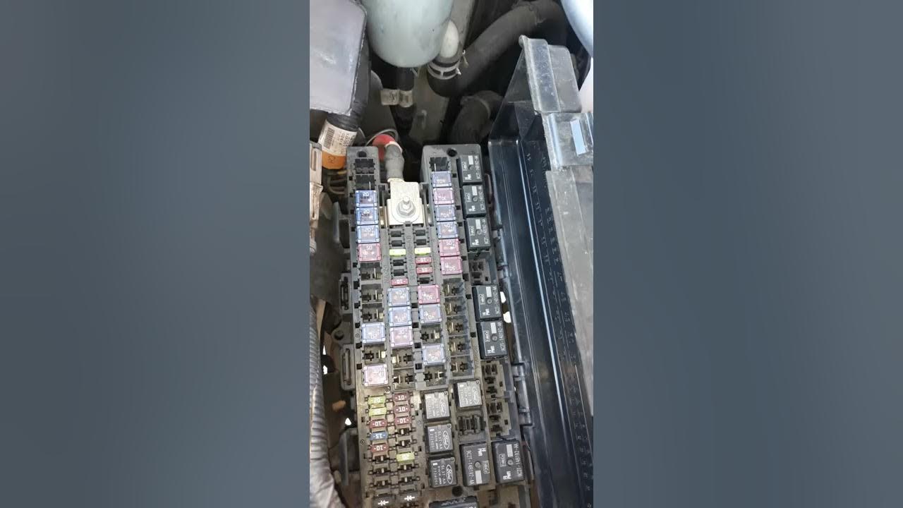Ford Econoline fuel pump relay location - YouTube