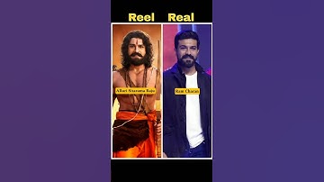 RRR Movie Reel vs Real Cast with Name. #rrr #reelvsreal #cast