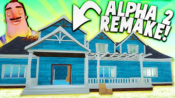 REVISITING ALPHA 2 IN HELLO NEIGHBOR! (Alpha 2 Mod) | Hello Neighbor Beta 3 Mods Gameplay