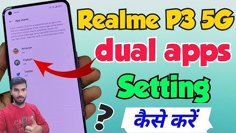 Realme P3 5G me dual apps setting kaise kare | how to enable dual apps setting in realme p3 5g