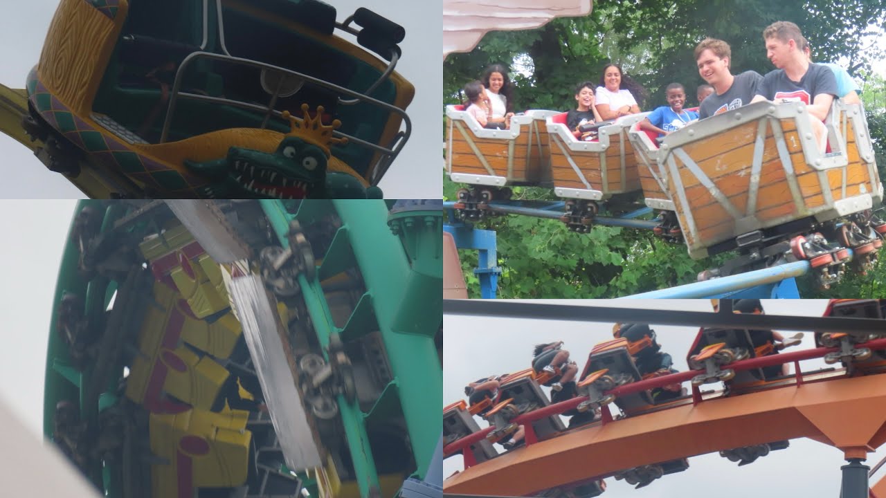Six Flags America 8-1-2025 Coaster Footage (No Copyright)