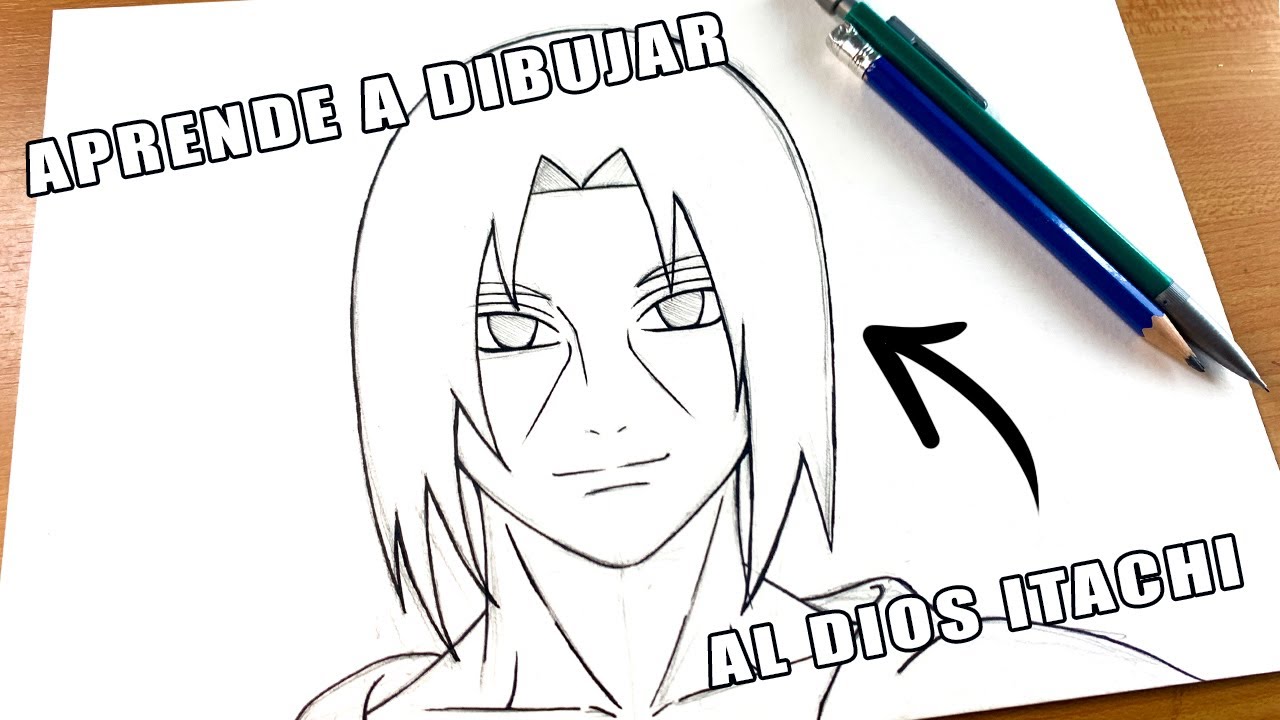 Como dibujar a Itachi Paso a Paso Lápiz [100% FACIL] - YouTube