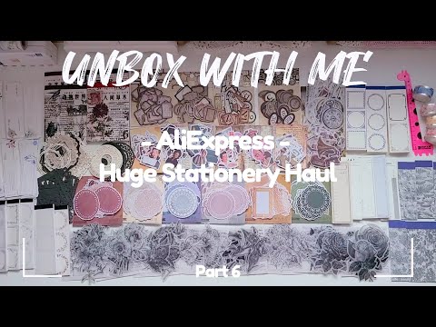 ASMR Unboxing | AliExpress Stationery Haul Part 6