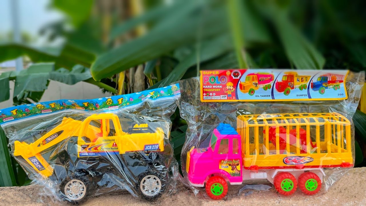 Zoo Truck & Jcb Toys Unboxing Video | 