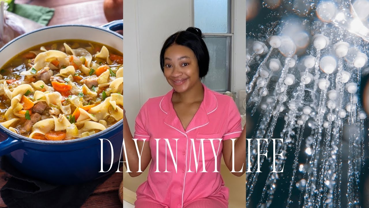 Night Time Routine - Cooking | Chicken Noodle Soup | Shower Routine