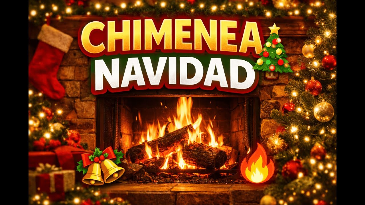 🔥 Chimenea Navideña que Relaja 🎄✨ | Cozy Christmas Fireplace 4K 