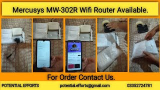 Mercusys MW302R Wifi Router Available.