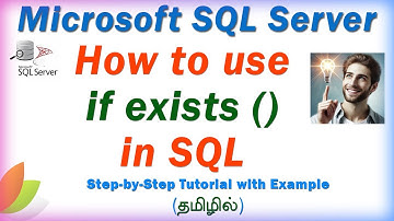 How to use if exists in MS SQL SERVER | MS SQL SERVER FOR BEGINNERS