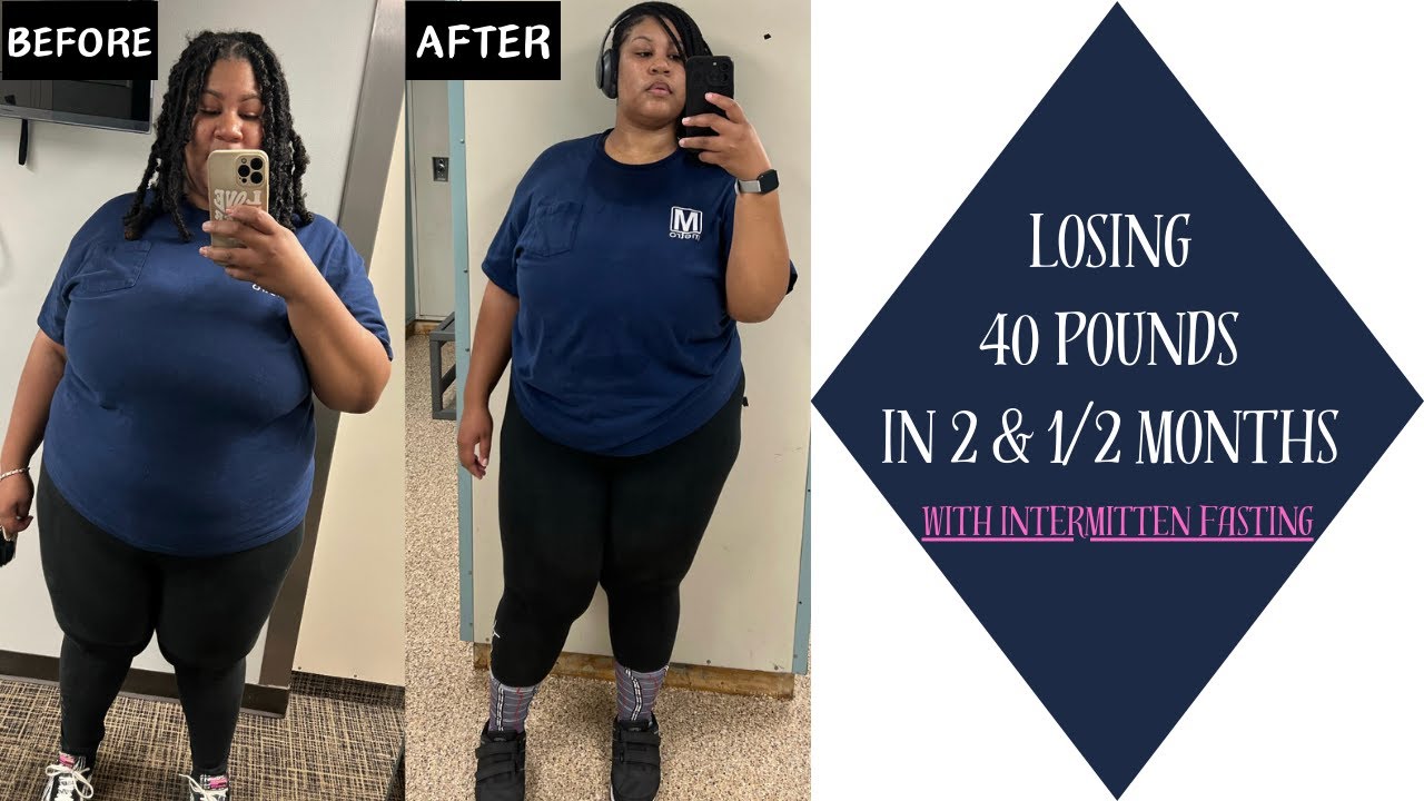 I LOST 40 POUNDS IN 2 &1/2 MONTHS FROM INTERMITTENT FASTING - YouTube