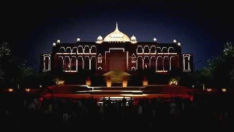 Rajasthan jaipur vidhan sabha | Light show | Resurgent Rajasthan Nov 2015