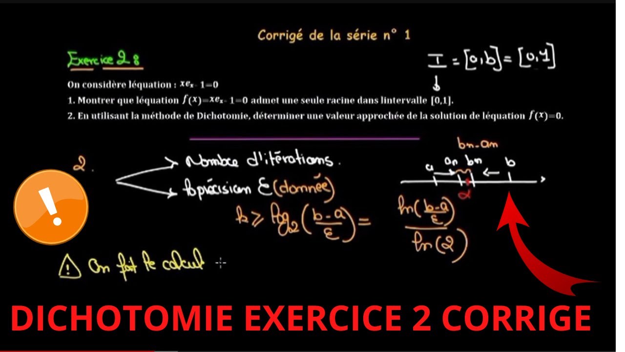 Chapitre I : Résolution numérique des équations non linéaires📍Méthode ...