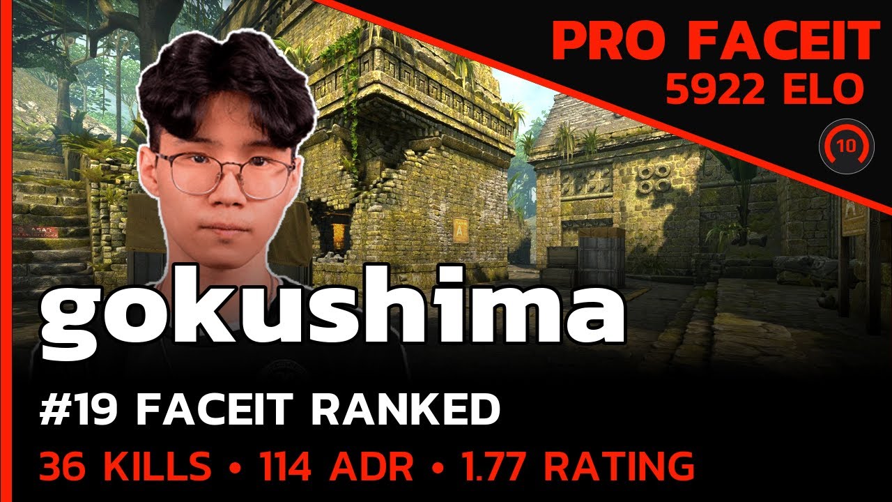 gokushima TAKES OVER FACEIT!🔥 (ANCIENT) FACEIT LVL 10 / CSGO POV / Aug