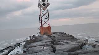 Cold, quiet evening in Ocean City, Maryland