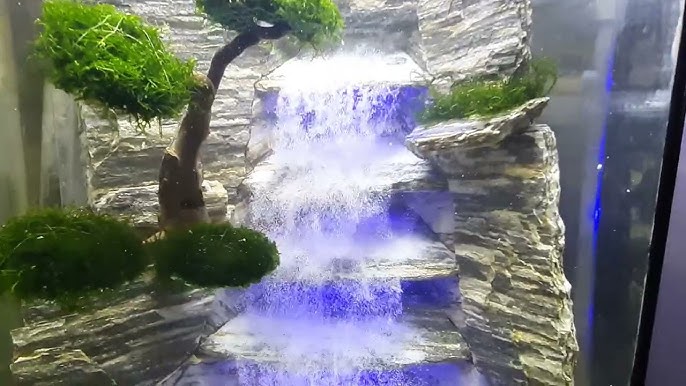 Декоративный водопад в аквариуме