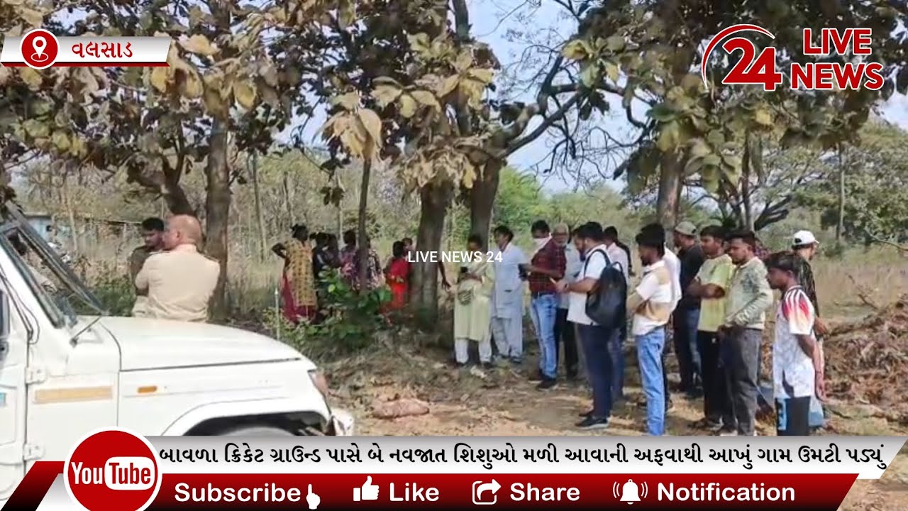 વલસાડમાં બે નવ/જાત શિ/શુઓ મળી આવ્યા હોવાનું સાંભળતા જ આખું ગામ ઉમટી પડ્યુ, પોલીસ ઘટના સ્થળે પહોંચ્યો