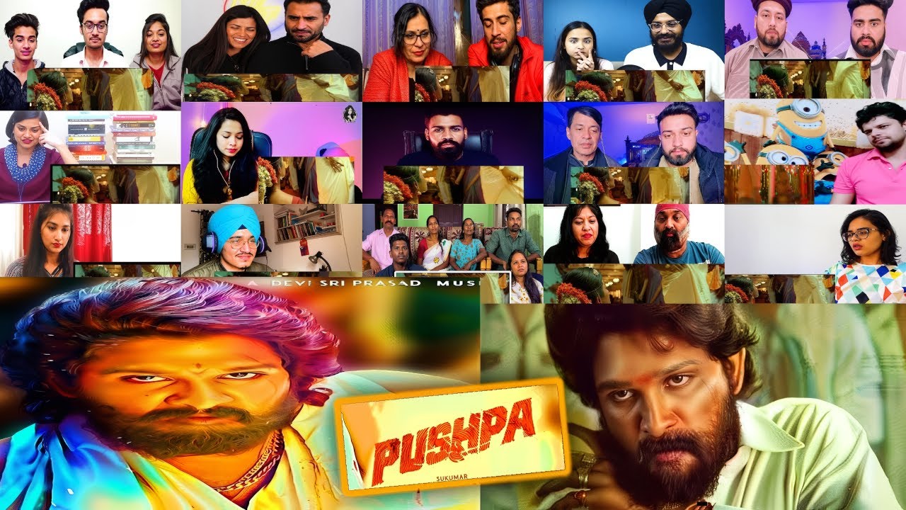 Pushpa Climax Scene Allu Arjun | Mixed Mashup Reaction