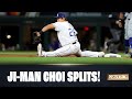 All of Ji-Man Choi's splits from the 2020 Postseason! (Rays 1B is sneaky athletic!)