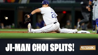 All of Ji-Man Choi's splits from the 2020 Postseason! (Rays 1B is sneaky athletic!)