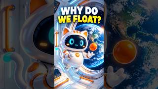 Why Do Astronauts Float in Space 🚀🐱 #Shorts