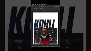 Virat Kohli Poster Design (Affinity) - In Hindi