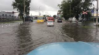 Наводнение. Затопило улицы города!