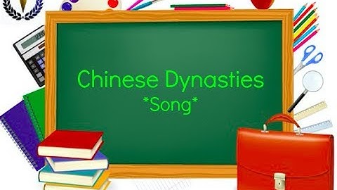 Song to Remember Order of Chinese Dynasties
