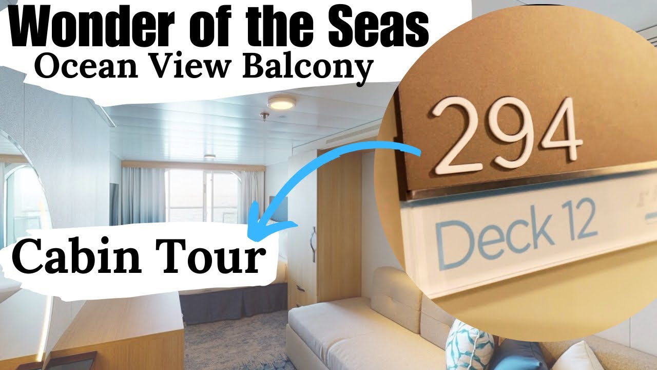 Royal Caribbean Wonder of the Seas | Ocean View Balcony - Stateroom Cabin 12294